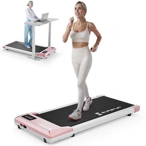 Superun Treadmills Walking Pad with 9% Auto Incline for Home Office, 3 in 1 Under Desk Walking Pad with Wide LED Display, Walking Pad with Smart APP & Remote Control, 300 Lbs Capacity