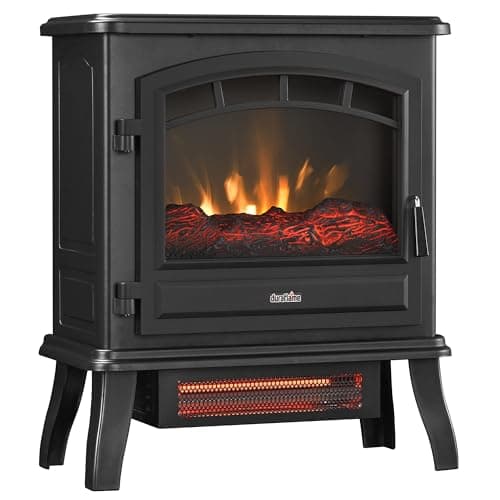 duraflame® Infrared Quartz Electric Fireplace Stove Heater, Black