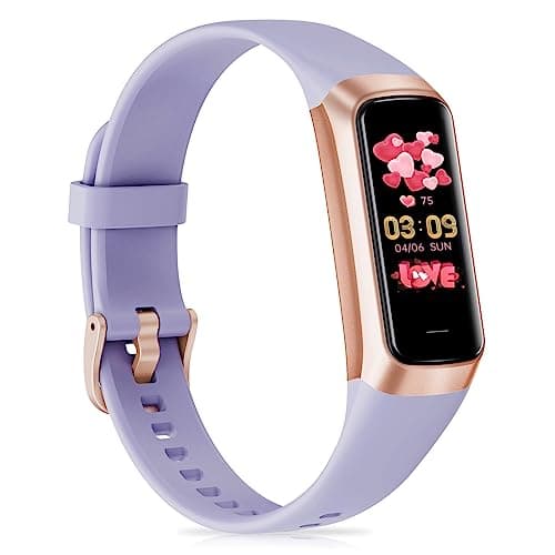 Fitness Tracker with Heart Rate, Blood Pressure, Sleep Tracking, Calorie Tracking, Activity Tracker with 1.1" AMOLED Color Screen, Waterproof Step Tracker for Android iPhones Women Men