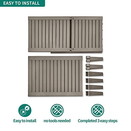 YITAHOME Chaise Lounge Chairs for Outside with Cushion & Adjustable Backrest, Sturdy Loungers for Patio Poolside, Easy Assembly & Waterproof & Lightweight with 265lbs Weight Capacity, Set of 2, Taupe 8