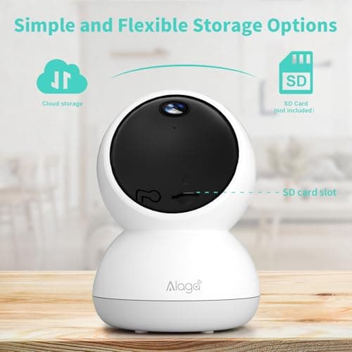 Indoor Camera, 3K HD Indoor Security Camera, 360° Pan/Tilt Pet Camera, 2-Way Audio, Siren, Night Vision, Baby/Pet Monitor with Phone App 2.4G and 5G WiFi, Compatible Alexa and Google Assistant 8