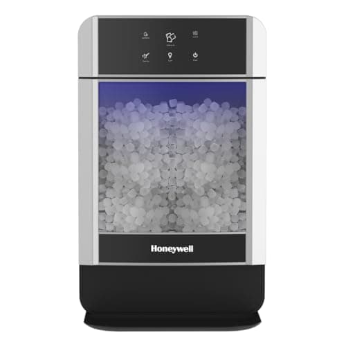 Honeywell Nugget Ice Maker Chewable Ice 38 lbs Per Day, One Click Operation, Large Ice Storage, Connects to Water Line
