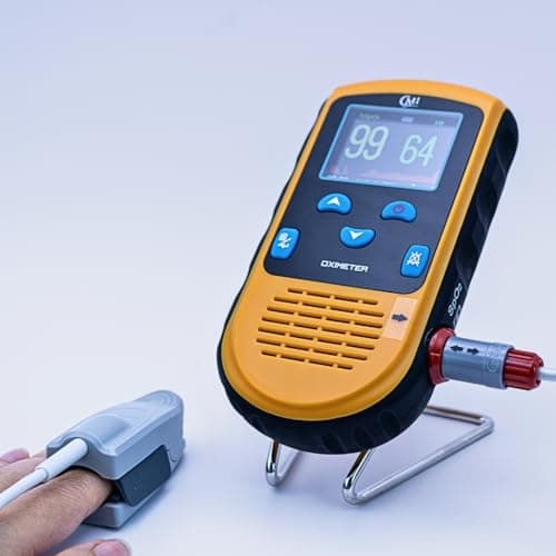 CMI Health Battery-Powered Finger Pulse Oximeter for Adult Spot-Check Use – SpO2 & Pulse Rate Display – Compact Design with Carry Case 8