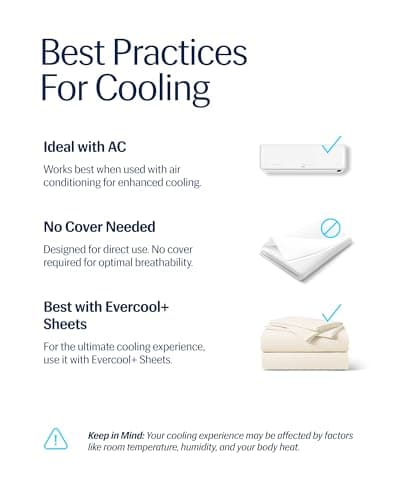 REST® Evercool® Cooling Comforter, Twin/Twin XL, Blanket for Hot Sleepers, All Season Bedding to Keep Cool for Night Sweats, Breathable Lightweight Blanket, 68"x90" Inches, Snow Ivory 7