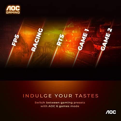 AOC GAMING CQ27G3S Frameless Curved Gaming Monitor, QHD 2K 2560x1440, 1000R VA, 165Hz 1ms, FreeSync Premium ,Black 8