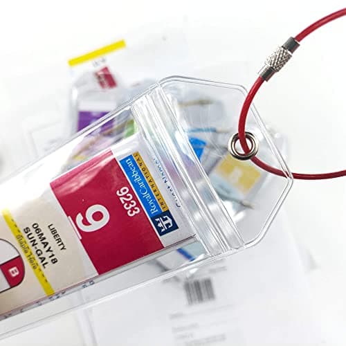 Cruise Luggage Tag Holder for Royal Caribbean & Celebrity 5 Pack, Cruise Ship Essentials 2026 Waterproof, Cruise Must Haves Durable 6