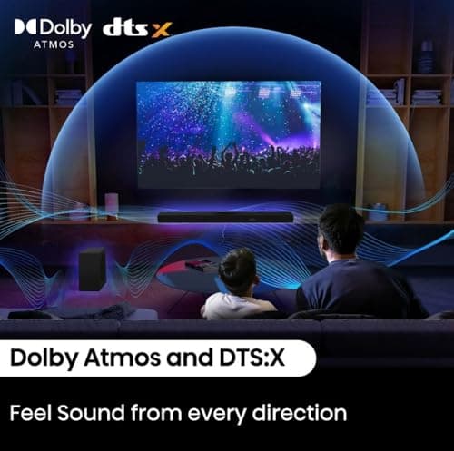 Hisense 3.1 Ch 380W Soundbar with Wireless Subwoofer, Dolby Atmos & DTS:X , 5-speaker array, HDMI eARC port, Bluetooth, Surround Sound - R632 (Renewed) 6