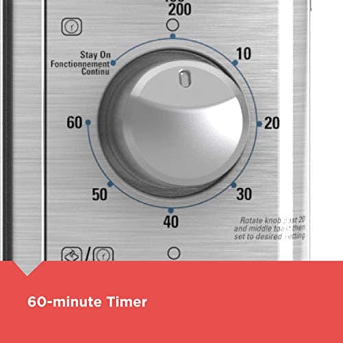 BLACK+DECKER Crisp 'N Bake Air Fry Countertop Convection Toaster Oven, XL Capacity, 8-Slice, 5-in-1, Fits 9” x 13” pan,12” Pizza, 60-Min Timer, Bake, Broil, Air Fry, Toast, Keep Warm, Stainless Steel 8