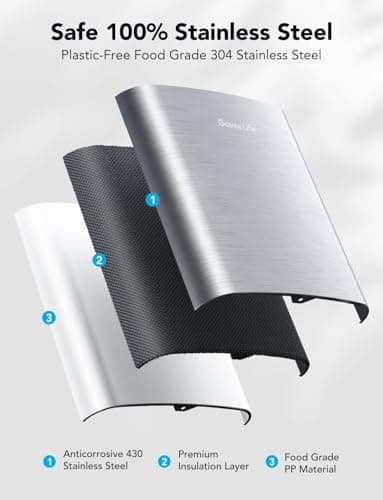 GoveeLife Smart Countertop Ice Makers, Portable Ice Maker Machine with Self-Cleaning, 6 Mins 9 Bullet Ice, 26lbs/24Hrs, Voice Remote for Home Kitchen Party Camping, with Ice Scoop Stainless Silver 8