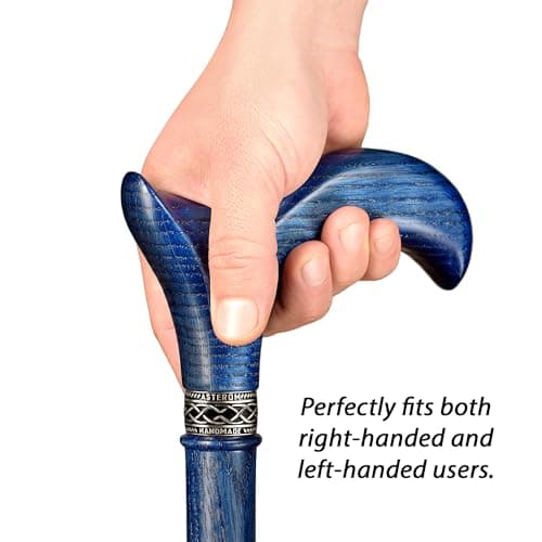 Asterom Handcrafted Walking Cane - Ergonomic, Wooden - Canes for Men - Walking Sticks for Seniors, Unique, Wood 7