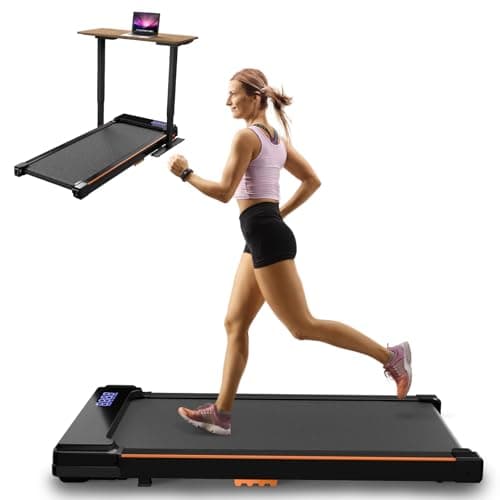 ACTFLAME Walking Pad with Incline, Portable Treadmill for Home, 2.5HP Compact Treadmill with LED Display for Walking and Running, 2 in 1 Walking Pad Incline with Remote Control 265LB Capacity
