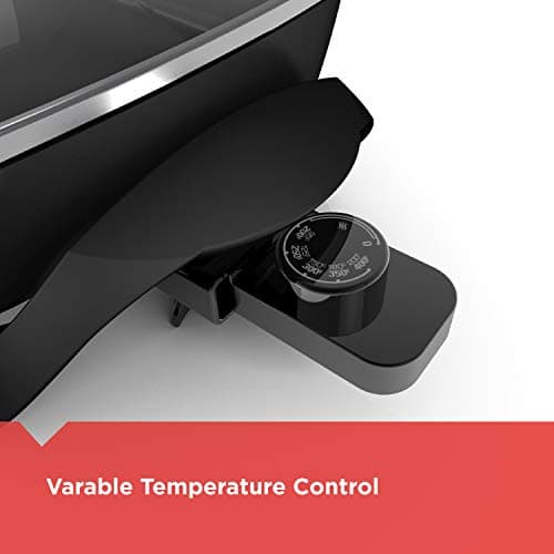 BLACK+DECKER Electric Skillet, Variable Temperature Control, Nonstick Cooking Surface, Dishwasher Safe, Tempered Glass Lid, 12"x15" 5