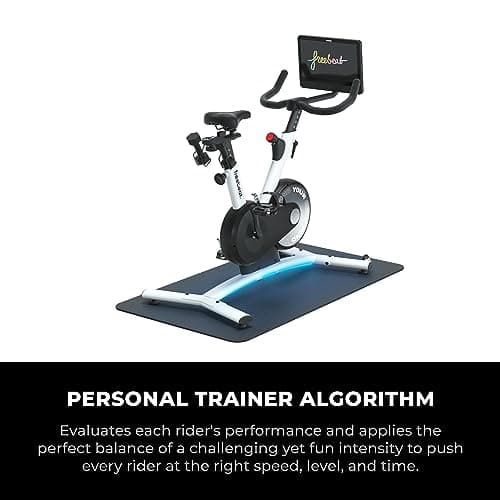 Smart Exercise Bike, Indoor Exercise Bike With 15.6'' TouchScreen, Stationary Bike With Auto Resistance, Bluetooth, Scenic Rides, Training Algorithm, Gamified Riding With Expert Instructors (Mist Grey) 8