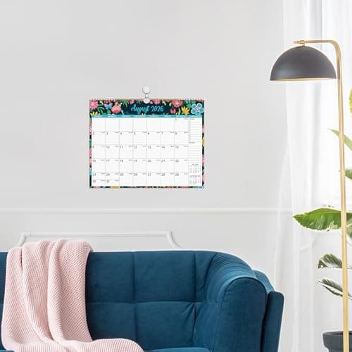 2026 Wall Calendar - Jan 2026 - Dec 2026, 12 Months Hanging Monthly Calendar 2026, 14.8" x 11.57", Twin-Wire Binding, Julian Dates, Large Block, Notes, To-do List, Thick Paper, Perfect for Organizing 7