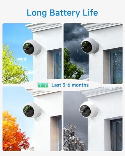 Noorio B200 Security Camera Wireless Outdoor Magnetic, 1080p Cameras for Home Security, Battery 1Min Install AI Motion Detection WiFi Indoor Camera, Color Night Vision, 2-Way Talk, Work with Alexa 8