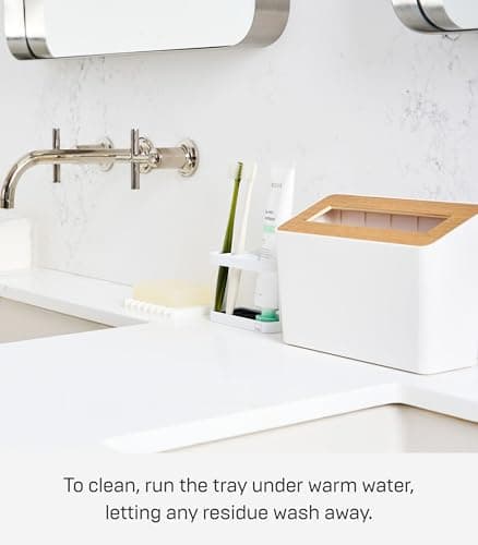 Yamazaki Home Flow Soap Tray - Silicone Holder Dish for Sink - Silicone 6