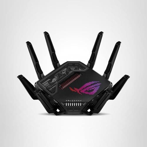 ASUS ROG Rapture GT-BE98 PRO First Quad-Band WiFi 7 Gaming Router supports 320MHz, Dual 10G Port, Triple-level Game Acceleration, Mobile Game Mode, Subscription-Free Security, AiMesh, and VPN features 11
