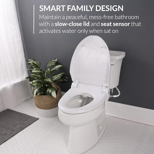 Bio Bidet USPA PRO Modern Bidet Seat, Warm Water, Heated Seat & Dryer, Remote Control, Elongated 10
