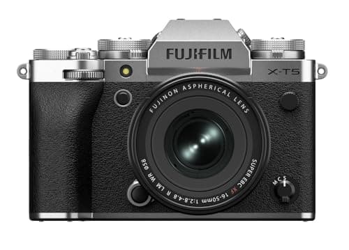FUJIFILM X-T5 Mirrorless Digital Camera XF16-50mmF2.8-4.8 R LM WR Lens Kit - Silver