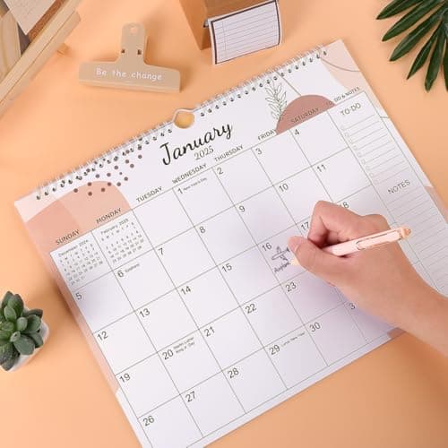 SKYDUE Wall Calendar 2024, Jan. 2024 to Jun. 2025, Calendar 2024-2025, 18 Months Hanging Monthly Calendar,14.5 x 11.5, Sketch 5