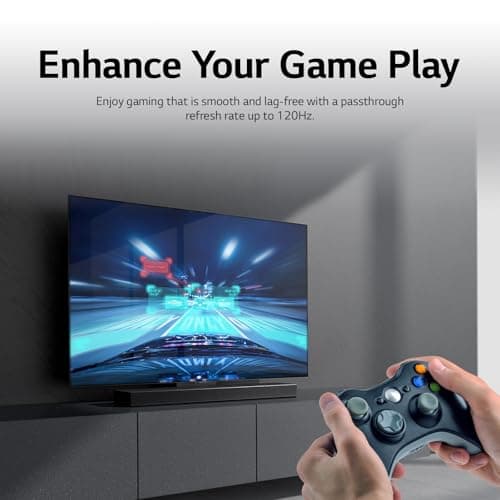 LG SC9S 3.1.3-Channel Perfect Matching Soundbar to the OLED evo C Series TV, Dolby Atmos, WOW Orchestra, WOWCAST Built-in with Wireless Dolby Atmos, Rear Speaker Ready, Wireless Subwoofer (2024 Model) 9