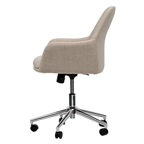 Workspace by Alera Mid-Century Task Chair, Supports Up to 275 lb, 18.9" to 22.24" Seat Height, Cream Seat, Cream Back 13