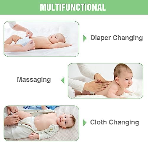 DAWNSPACES Baby Changing Table Dresser for Infants, Nursery Dresser Chest with Drawers, Storage Changing Station, White 6