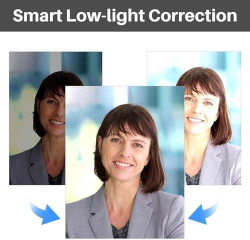 EMEET C980 PRO 3-in-1 1080P Webcam with Microphone and Speaker, 60°-98° Wide Angle Webcam w/ 4 Noise Cancel Mics, 2 Speakers, Auto Low Light Correction W/Cover, USB Camera for Online Conference/Class 8