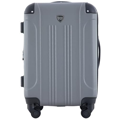 Travelers Club Chicago Hardside Expandable Spinner Luggage, Charcoal, 22" Carry-On