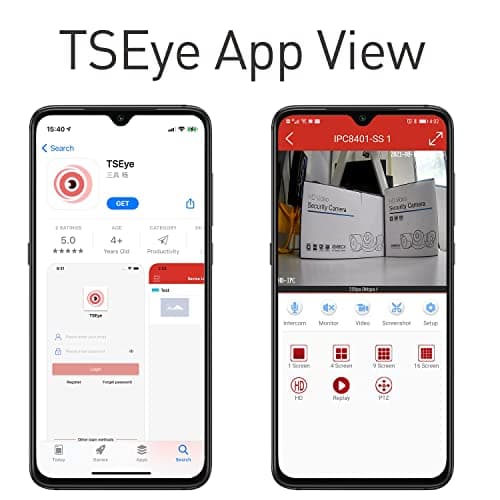 REVODATA Mini 5MP PoE Security Camera, 940nm Invisible IR Night Vision, 3.6mm Lens(75° FOV), 5 Megapixels@20fps, Ultra HD IP Cam for Indoor Home Surveillance, Remote Viewing, Work with NVR (I708-POE) 8