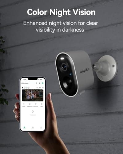LongPlus Security Cameras Wireless Outdoor, VicoHome Camera Wireless Camera for Home Security, 2K Battery Powered WiFi Cameras with AI Motion Detection, 2-Way Talk, Cloud/SD Storage 5