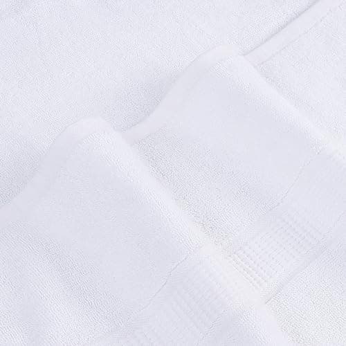 Utopia Towels Luxurious Jumbo Bath Sheet 2 Piece, 600 GSM, 35 by 70 Inches, 100% Ring Spun Cotton, Highly Absorbent and Quick Dry Extra Large Bath Towel, Super Soft Towel, White 6
