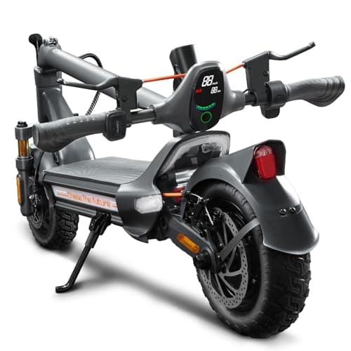 CUNFON Electric Scooter, Up to 31 MPH, 50-Mile Long Range, Dual Brake & Dual Suspension, 1600W Peak Motor, Off-Road Heavy Duty E-Scooter for Adults and Teens, 300+ lbs