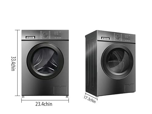 Washer and Dryer Combo, 5.0 cu.ft, with LED Display, 12 Cycle Selections All In One Washer Dryer,Large Capacity Front Load Washing Machine and Dryer, for Apartment RV Home 6