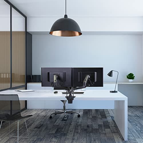 Ergotron – LX Dual Monitor Arm, VESA Desk Mount – for 2 Monitors Up to 27 Inches, 7 to 20 lbs Each – Matte Black 5