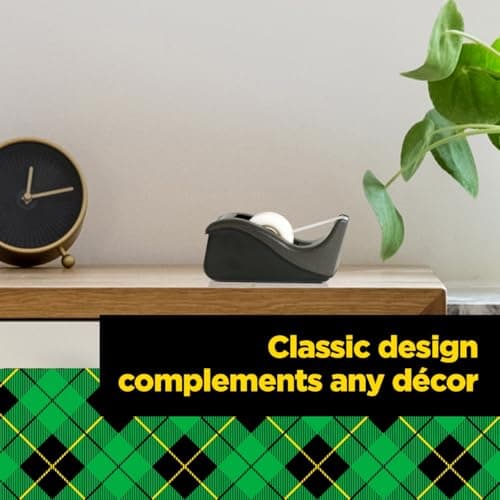 Scotch Desktop Tape Dispenser, Black Two-Tone, 1 Dispenser/Pack (C60-BK) 6