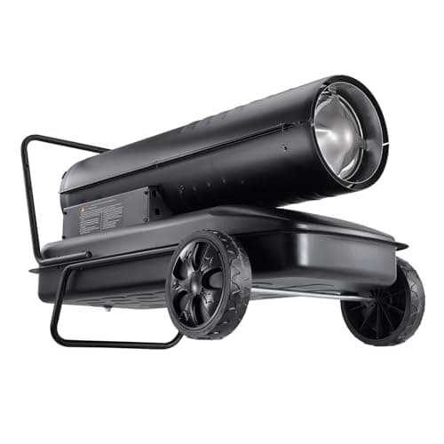 VEVOR Kerosene Forced Air Heater, 215000 BTU Portable Torpedo Diesel Space Heater with Thermostat, 13.2 Gallon Tank Energy-Efficient heavy-duty Heater, for Indoor Outdoor Use Workshop Industry 11