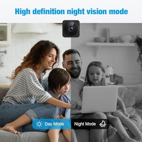 YISPK Camera 1080P HD Cam for Home/Office with Night Vision, App Control WiFi Indoor Security Cameras, Motion Detection,Wireless Viewing Cam 4