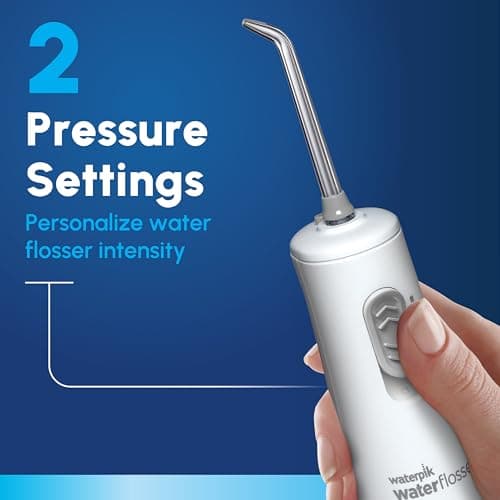 Waterpik Cordless Express Water Flosser, Battery Operated & Portable for Travel & Home, ADA Accepted, Waterproof for Shower Use, White WF-02, Packaging May Vary 6