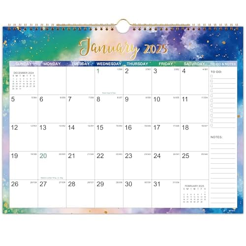 2025 Calendar - 2025 Wall Calendar 12 Months from JAN. 2025 to Dec. 2025, 14.8'' x 11.5'', 2025 Monthly Calendar with Ample Blocks for Writing, Calendar 2025