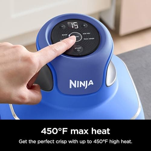 Ninja Crispi 5-in-1 Portable Glass Air Fryer Cooking System, 1500W, 6-Cup, 4-Quart & 2.5-Quart TempWare Containers With Lids, Microwave, Freezer & Dishwasher Safe, Blue, FN103CO 11