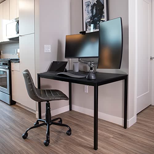 Ergotron – LX Dual Monitor Arm, VESA Desk Mount – for 2 Monitors Up to 27 Inches, 7 to 20 lbs Each – Polished Aluminum 5