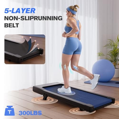 Lacuffy Walking Pad,6% Walking Pad with Incline,No-Assembly Walking pad Treadmill with APP and Remote Control,LED Display,2.5 HP Quiet Under Desk Treadmills,300 lbs Capacity 6