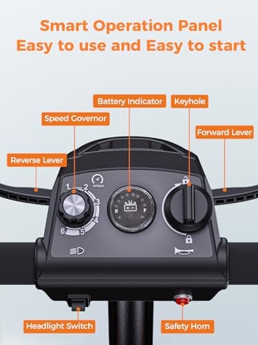 ENGWE Electric Powered Mobility Scooter, 43.2Lbs Lightweight Folding Mobility Scooters for Adults Seniors, 24Miles Long Travel w/Removable 240WH*2 Lithium Batteries and Basket, Charger (Blue) 7