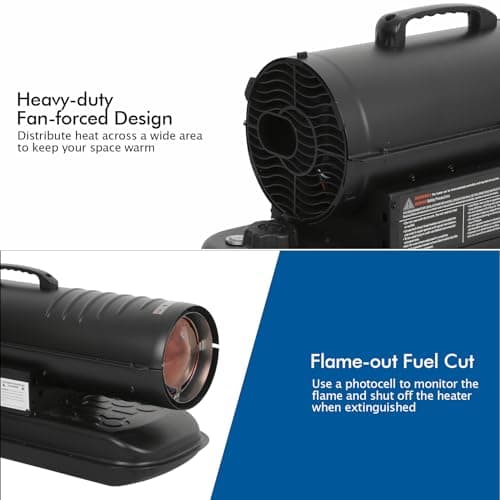 BILT HARD 85,000 BTU Forced Air Kerosene Diesel Heater, Portable Torpedo Space Heater with Thermostat Control for Outside, Jobsite, Garage, and Construction Sites, CSA Certified 5
