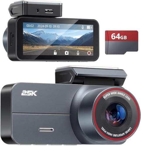 Dash Cam Front and Rear, 2.5K /1080P QHD Dual Dash Camera for Cars, Super Night Vision Dashcam, Tenebris Standard