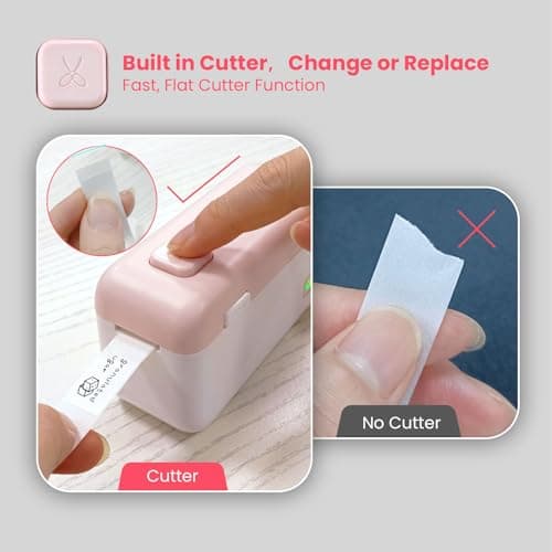 Mini Label Printer - Portable Bluetooth Label Maker Machine with Tape, HP4 Sticker Maker for Kitchen Storage, Home Organization 8