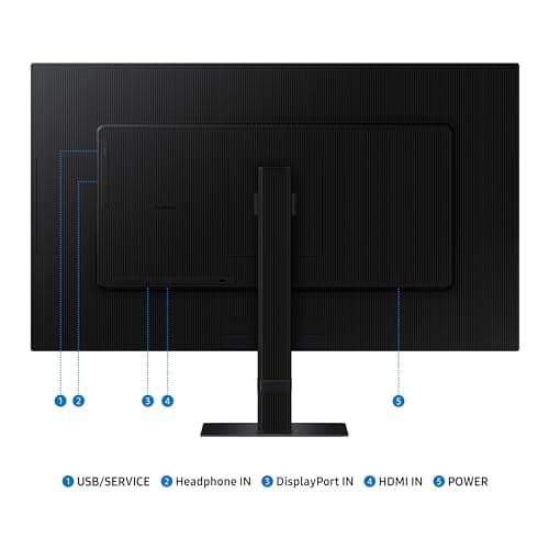 SAMSUNG 27-Inch ViewFinity S7 (S70D) Series 4K UHD High Resolution Monitor with HDR10, Multiple Ports, Easy Setup Stand, Advanced Eye Care, LS27D702EANXGO, 2024 9