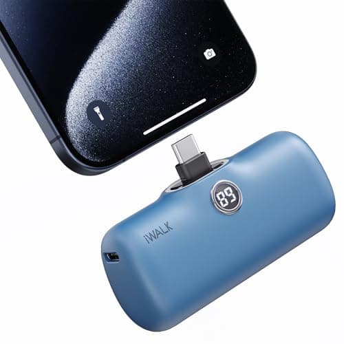 iWALK USB-C Portable Charger for iPhone 15/16, Mini 20W 4,800mAh Wireless Power Bank Fast Charging Travel Battery Pack Compatible with iPhone 17/16/15/15 Plus/15 Pro/15 Pro Max, Andriod Phone Samsung