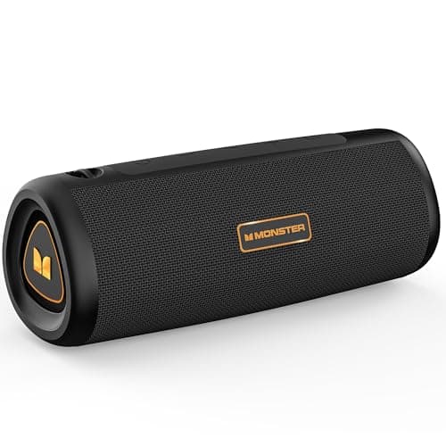 Monster S230 Portable Bluetooth Speaker, Wireless Speaker with 30W Loud Stereo Sound, Wireless Stereo Pairing, 24H Playtime, Bluetooth 6.0 Supports TF Card, AUX
